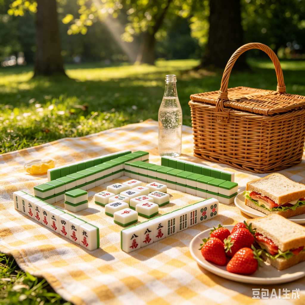 colorful mini mahjong tiles